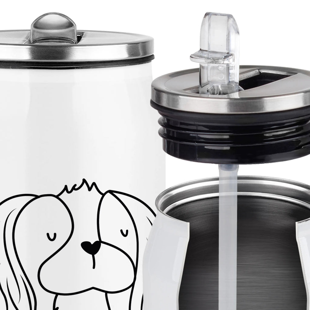 Puszki napojowe Butelka do picia pies Cavalier King Charles Spaniel Pies, motyw psa, zwierzę domowe, rasa psa, miłośnik zwierząt, właściciel psa, powiedzenia