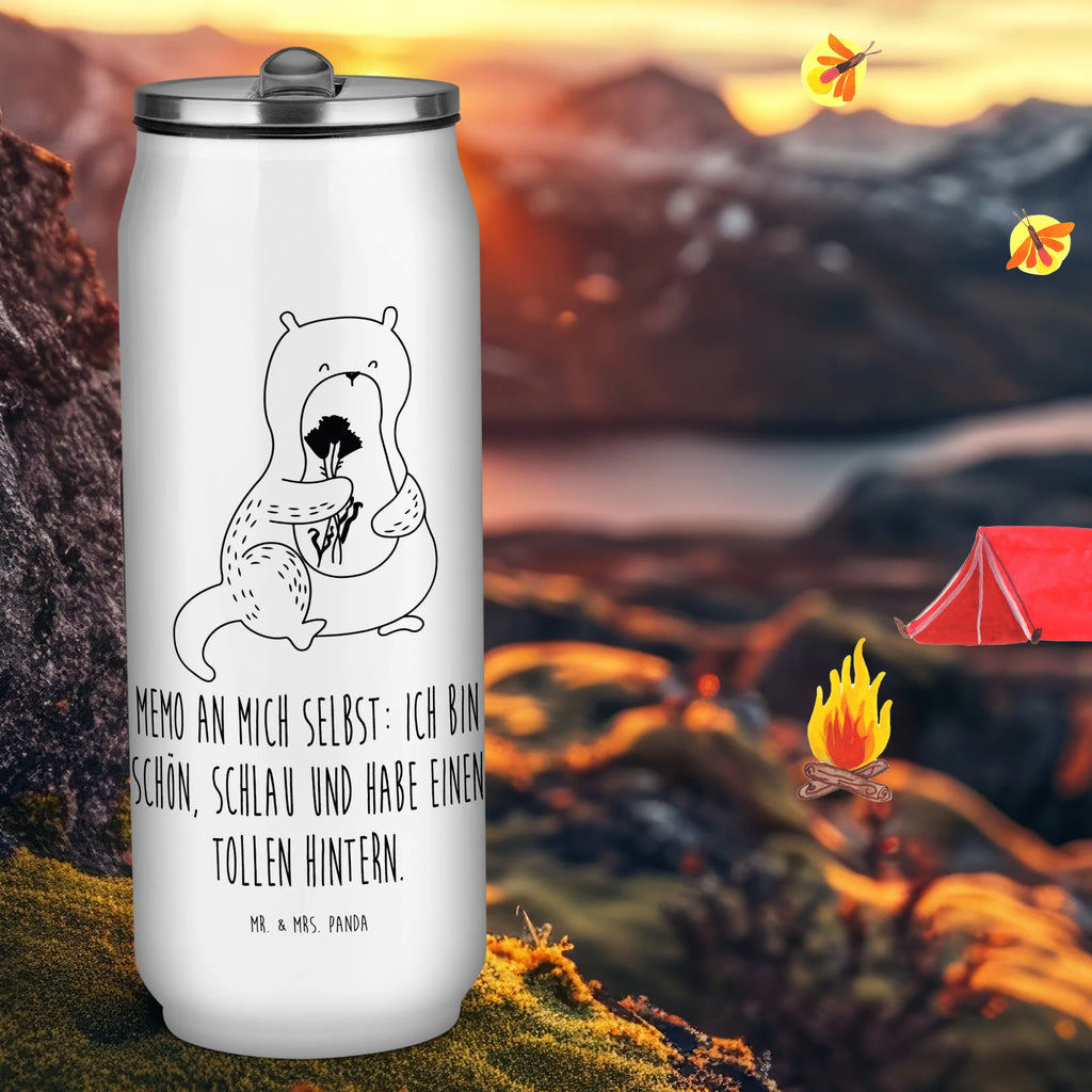 Puszki napojowe Butelka do picia wydra bukiet kwiatów Kuna, wydra, morska wydra