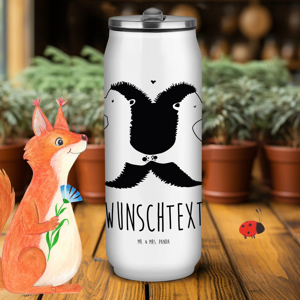 Personalizowane puszki napojowe i butelka do picia Jeże trzymające się za łapki Miłość, partner, przyjaciel, przyjaciółka, mąż, żona, wesele, zaręczyny, prośba o rękę, prezent miłosny, rocznica, dzień ślubu