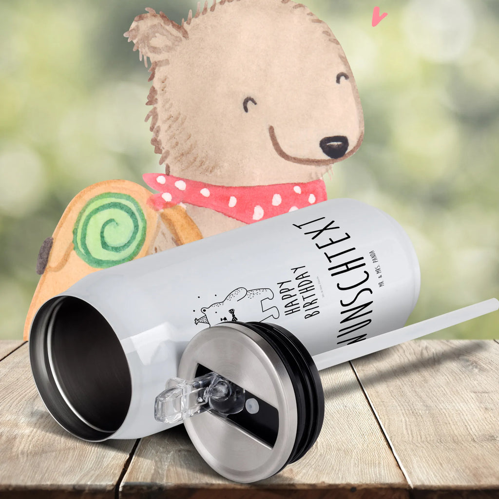 Personalized Beverage Cans Drinking Bottle bear Birthday bear, teddy, teddy bear, cuddly toy, Happy birthday