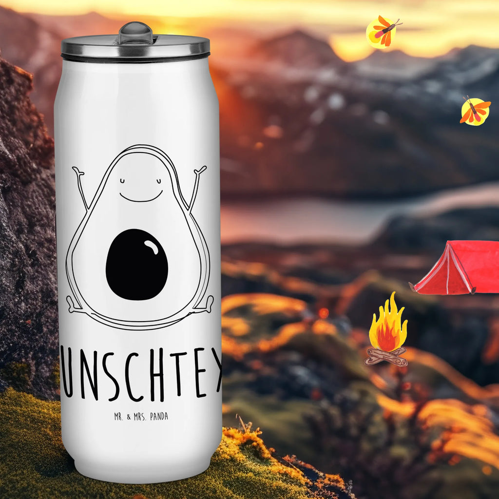 Personalizowane puszki napojowe i butelka do picia Awokado Szczęśliwy Awokado, Warzywa, Wegan, Zdrowy