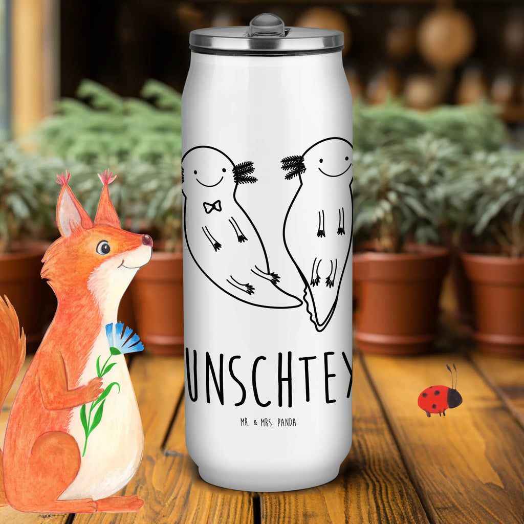 Personalized Beverage Cans Drinking Bottle axolotl Girlfriend Axolotl, Axelotl, marine animals, Mexican walking fish, salamander, proof of love, amphibian, great love, anniversary, love, fiancé, axolotl, husband, tail, valentine's day, axolot, friend