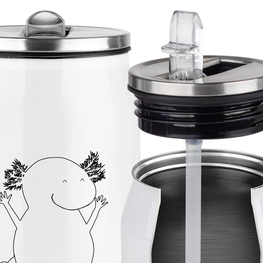 Personalized Beverage Cans Drinking Bottle axolotl Hooray Axolotl, Axelotl, marine animals, Mexican walking fish, salamander, cheerful, axolot, motivation, fun, amphibian, satisfaction, axolotl, tail, joy