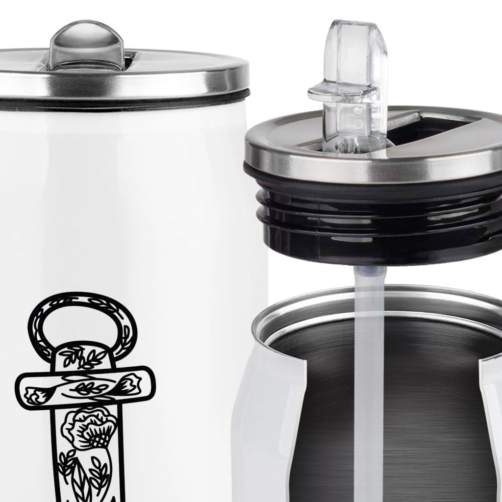 Personalized Beverage Cans Drinking Bottle anchor Blue small animals, cute, funny, cute animal motives, hand drawn, small world, funny sayings, good mood, happy, gifts, gift ideas, special gifts, animal lover, card