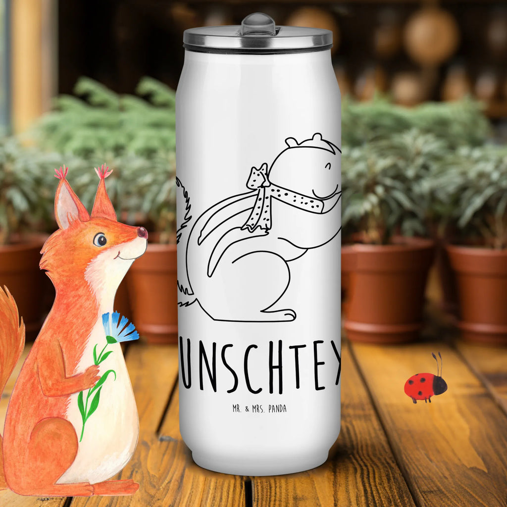 Personalized Beverage Cans Drinking Bottle Squirrel smoothies small animals, cute, funny, cute animal motives, hand drawn, small world, funny sayings, good mood, happy, gifts, gift ideas, special gifts, animal lover, card, diet, Green smoothies, squirrels, chipmunks, weight loss