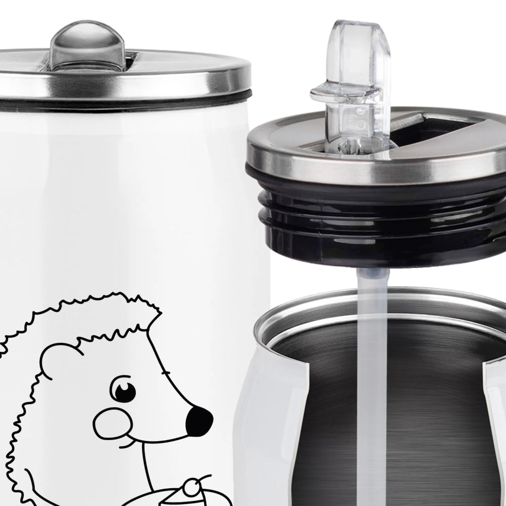 Personalized Beverage Cans Drinking Bottle Hedgehog piece of cake small animals, cute, funny, cute animal motives, hand drawn, small world, funny sayings, good mood, happy, gifts, gift ideas, special gifts, animal lover, card, hedgehog, birthday cake, baking gift, invitation party, bake cake, cake, food saying