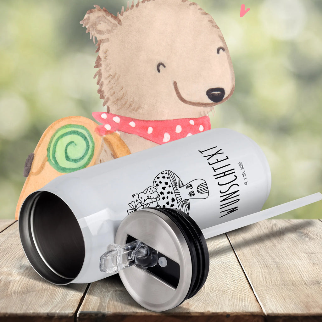 Personalizowane puszki napojowe i butelka do picia biedronka Muchomor Motywy zwierzęce, dobra energia, zabawne powiedzonka, zwierzęta