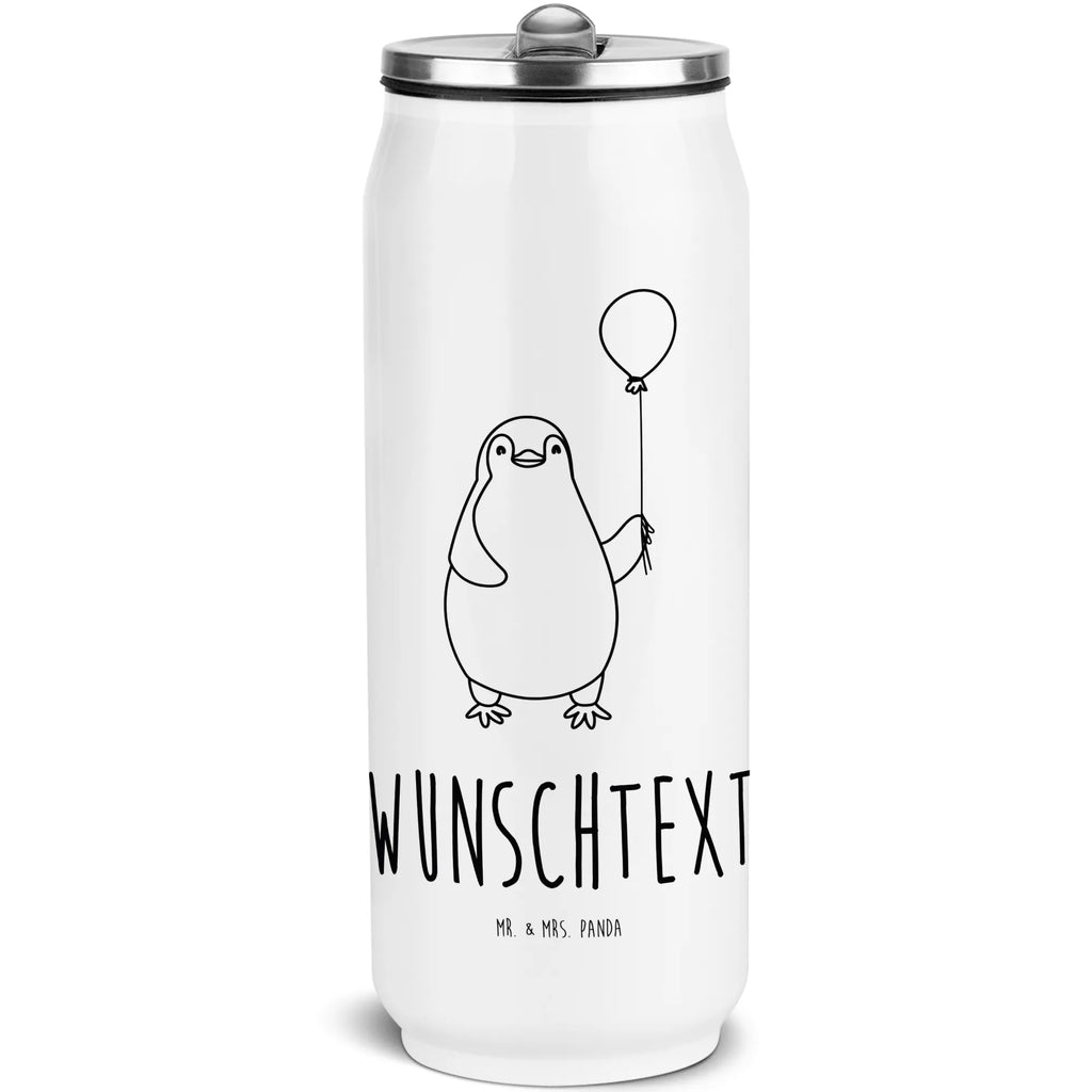 Personalized Beverage Cans Drinking Bottle Penguin balloon Penguin, North Pole, Winter, Penguins, motivation, balloon, happiness, penguins, daydreams, gift girlfriend, best friend, new life, new start, love, gift idea, love of life