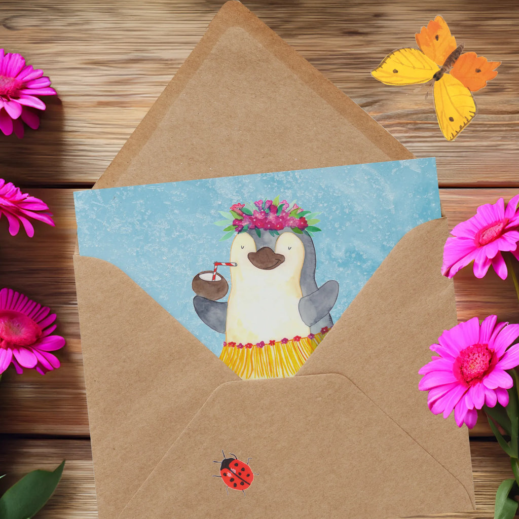 Personalisierte Deluxe Karte Pinguin Kokosnuss Personalisierte Geburtstagskarte, Personalisiertere Klappkarte, Grußkarte als Geldgeschenk, Personalisierte Hochzeitskarte, Grußkarte Selbst Gestalten, Personalisierte Einladungskarte, Grußkarte mit Namen, Personalisierte Glückwunschkarte, Grußkarten Personalisiert, Personalisierte Grußkarte, Grußkarte Selber Drucken, Grußkarte mit Persönlichen Nachrichten, Personalisierte Karte, Pinguin, Pinguine, Kokosnuss, Aloha, Hawaii, Urlaub