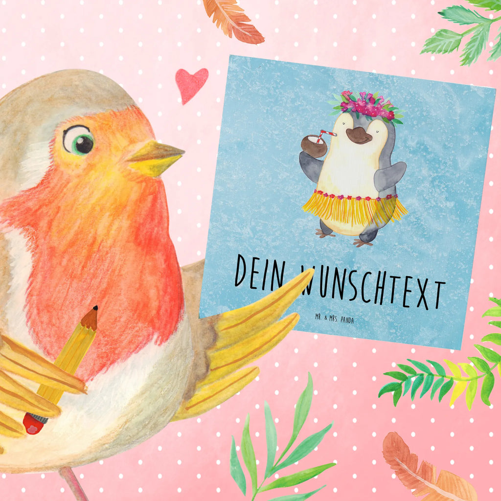 Personalisierte Deluxe Karte Pinguin Kokosnuss Personalisierte Geburtstagskarte, Personalisiertere Klappkarte, Grußkarte als Geldgeschenk, Personalisierte Hochzeitskarte, Grußkarte Selbst Gestalten, Personalisierte Einladungskarte, Grußkarte mit Namen, Personalisierte Glückwunschkarte, Grußkarten Personalisiert, Personalisierte Grußkarte, Grußkarte Selber Drucken, Grußkarte mit Persönlichen Nachrichten, Personalisierte Karte, Pinguin, Pinguine, Kokosnuss, Aloha, Hawaii, Urlaub