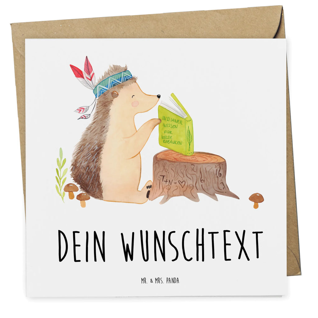Personalized Deluxe Card Hedgehog feather headdress Personalisierte Einladungskarte, Grußkarte als Geldgeschenk, Personalisierte Hochzeitskarte, Personalisierte Geburtstagskarte, Personalisierte Grußkarte, Grußkarte mit Namen, Personalisiertere Klappkarte, Grußkarte mit persönlichen Nachrichten, Personalisierte Glückwunschkarte, Grußkarte selber drucken, Grußkarten personalisiert, Personalisierte Karte, Grußkarte selbst gestalten, Waldtiere, Tiere, Igel, Indianer, Camping, Abenteuer, Lagerfeuer