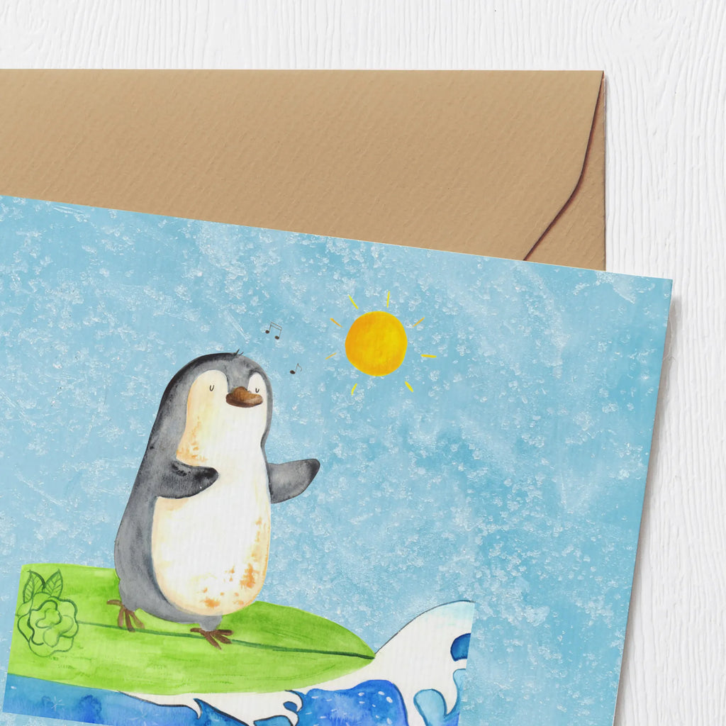 Personalized Deluxe Card Penguin surfer Personalisierte Karte, Personalisierte Glückwunschkarte, Grußkarten personalisiert, Personalisierte Einladungskarte, Personalisierte Hochzeitskarte, Grußkarte selber drucken, Grußkarte mit Namen, Grußkarte selbst gestalten, Personalisiertere Klappkarte, Personalisierte Grußkarte, Grußkarte als Geldgeschenk, Personalisierte Geburtstagskarte, Grußkarte mit persönlichen Nachrichten, Pinguin, surfen, Pinguine, Portugal, Surfer, Urlaub, Wellen, Hawaii, Wellen reiten