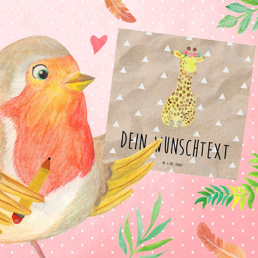 Personalisierte Deluxe Karte Giraffe Blumenkranz Personalisierte Hochzeitskarte, Personalisierte Geburtstagskarte, Personalisierte Grußkarte, Personalisierte Einladungskarte, Grußkarte selbst gestalten, Grußkarten personalisiert, Personalisierte Glückwunschkarte, Personalisiertere Klappkarte, Grußkarte als Geldgeschenk, Grußkarte selber drucken, Grußkarte mit Namen, Grußkarte mit persönlichen Nachrichten, Personalisierte Karte, Afrika, Wildtiere, Giraffe, Abenteurer, Blumenkranz, Selbstliebe, Freundin