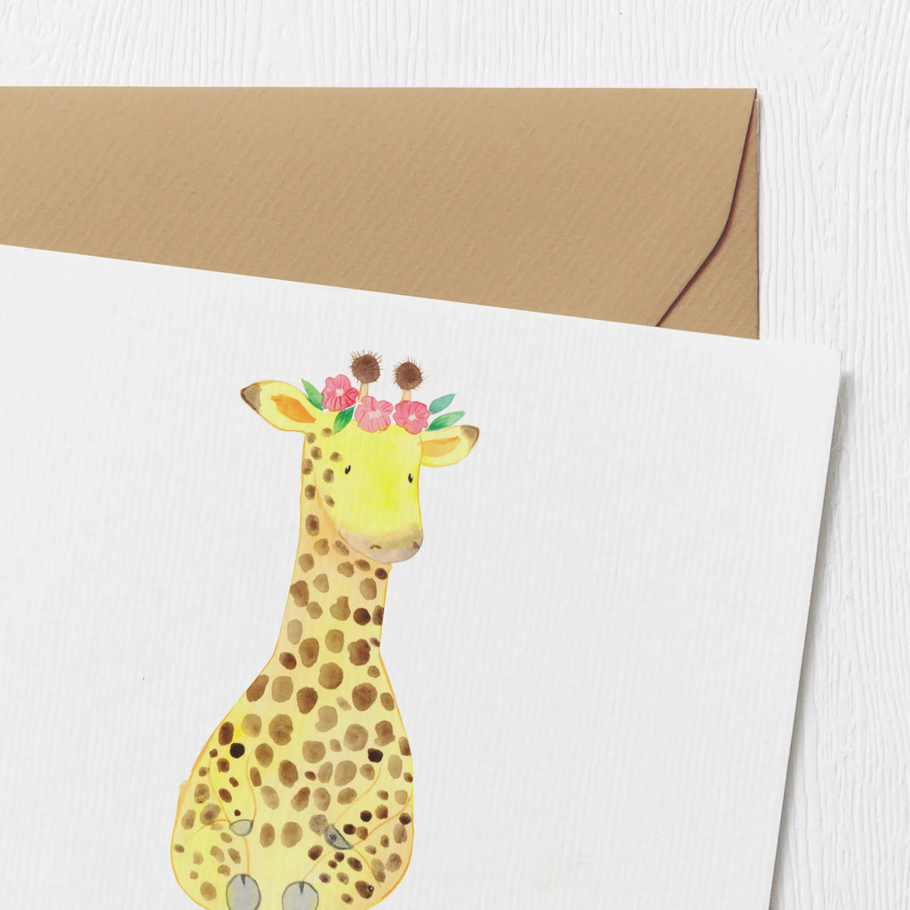 Personalisierte Deluxe Karte Giraffe Blumenkranz Personalisierte Hochzeitskarte, Personalisierte Geburtstagskarte, Personalisierte Grußkarte, Personalisierte Einladungskarte, Grußkarte selbst gestalten, Grußkarten personalisiert, Personalisierte Glückwunschkarte, Personalisiertere Klappkarte, Grußkarte als Geldgeschenk, Grußkarte selber drucken, Grußkarte mit Namen, Grußkarte mit persönlichen Nachrichten, Personalisierte Karte, Afrika, Wildtiere, Giraffe, Abenteurer, Blumenkranz, Selbstliebe, Freundin
