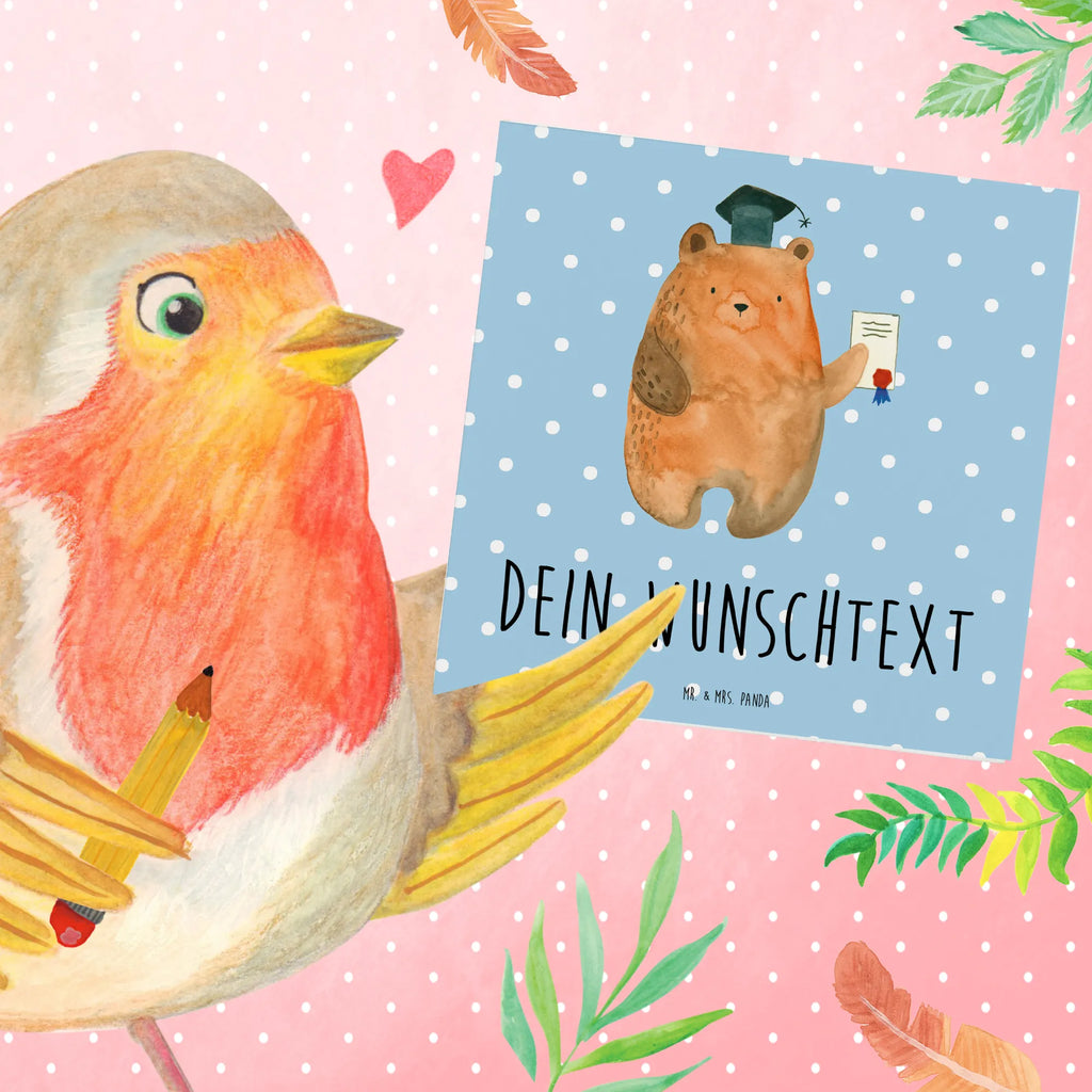 Personalisierte Deluxe Karte Bär Prüfung Grußkarten personalisiert, Personalisiertere Klappkarte, Grußkarte mit persönlichen Nachrichten, Personalisierte Geburtstagskarte, Personalisierte Einladungskarte, Grußkarte mit Namen, Personalisierte Karte, Personalisierte Hochzeitskarte, Grußkarte als Geldgeschenk, Grußkarte selbst gestalten, Personalisierte Grußkarte, Personalisierte Glückwunschkarte, Grußkarte selber drucken, Bär, Teddy, Teddybär, Zeugnis, Abschlusszeugnis, Prüfung bestanden, Abitur, Prüfungen, Abschluss