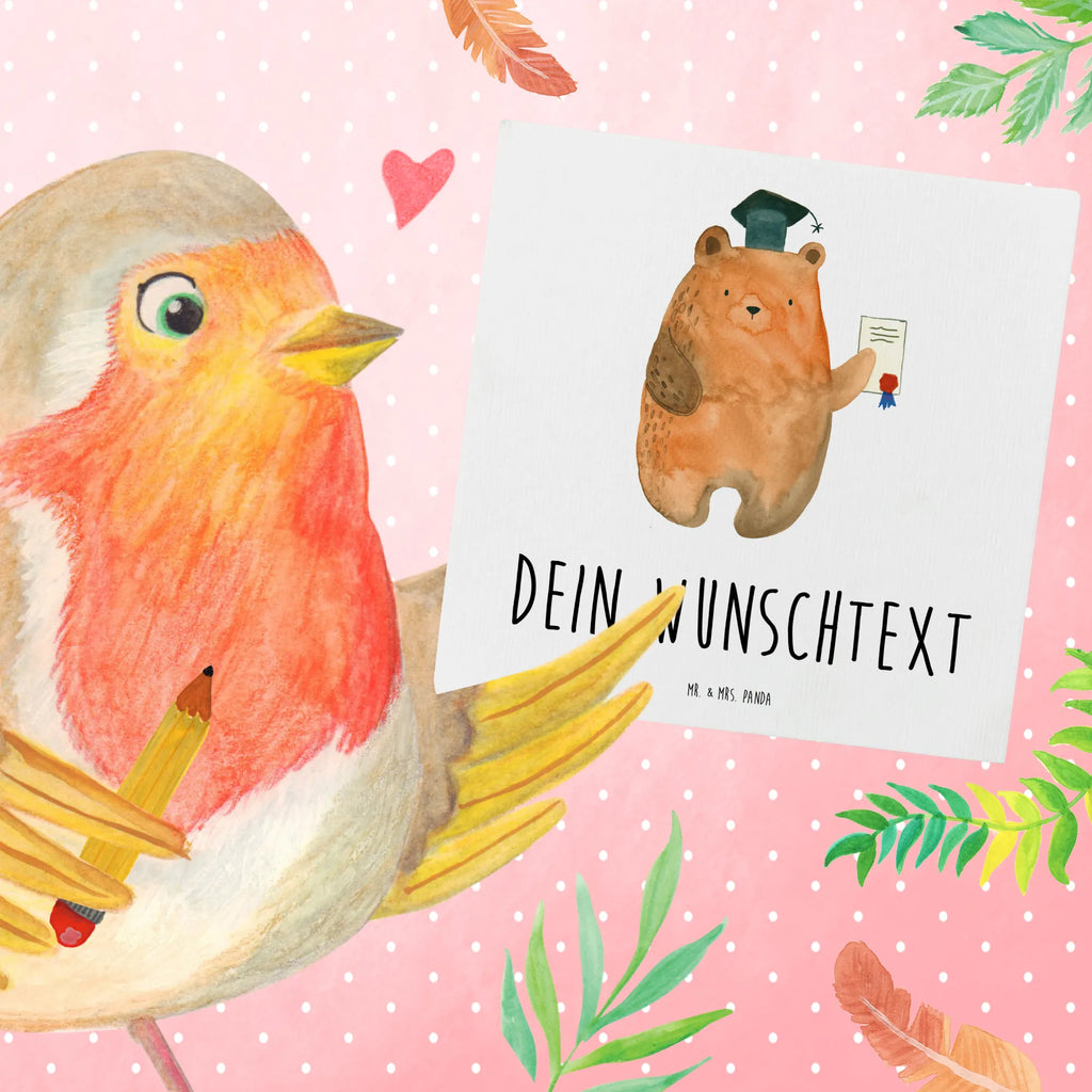 Personalisierte Deluxe Karte Bär Prüfung Grußkarten personalisiert, Personalisiertere Klappkarte, Grußkarte mit persönlichen Nachrichten, Personalisierte Geburtstagskarte, Personalisierte Einladungskarte, Grußkarte mit Namen, Personalisierte Karte, Personalisierte Hochzeitskarte, Grußkarte als Geldgeschenk, Grußkarte selbst gestalten, Personalisierte Grußkarte, Personalisierte Glückwunschkarte, Grußkarte selber drucken, Bär, Teddy, Teddybär, Zeugnis, Abschlusszeugnis, Prüfung bestanden, Abitur, Prüfungen, Abschluss