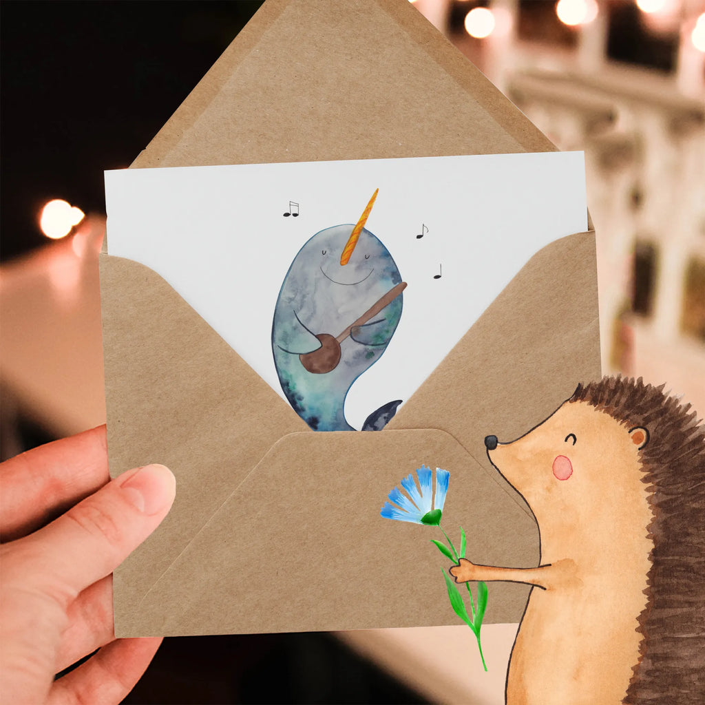 Personalized Deluxe Card narwhal guitar Personalisierte Einladungskarte, Personalisierte Karte, Grußkarte als Geldgeschenk, Grußkarte mit persönlichen Nachrichten, Grußkarten personalisiert, Personalisiertere Klappkarte, Personalisierte Glückwunschkarte, Personalisierte Geburtstagskarte, Grußkarte selber drucken, Personalisierte Grußkarte, Grußkarte mit Namen, Grußkarte selbst gestalten, Personalisierte Hochzeitskarte, Meerestiere, Meer, Urlaub, Tanzen, Gespräche, Wal, Frust, Narwal, Gitarre, Problemlösung, Probleme