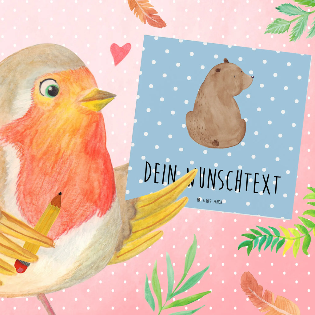 Personalisierte Deluxe Karte Bär Schulterblick Grußkarte selber drucken, Grußkarte selbst gestalten, Personalisierte Hochzeitskarte, Personalisierte Grußkarte, Grußkarte mit persönlichen Nachrichten, Personalisierte Geburtstagskarte, Grußkarte als Geldgeschenk, Personalisierte Karte, Grußkarte mit Namen, Personalisierte Glückwunschkarte, Personalisierte Einladungskarte, Grußkarten personalisiert, Personalisiertere Klappkarte, Bär, Teddy, Teddybär, Motivation, Weisheit, Weltansicht, Bären, Selbstachtung, Bärenliebe