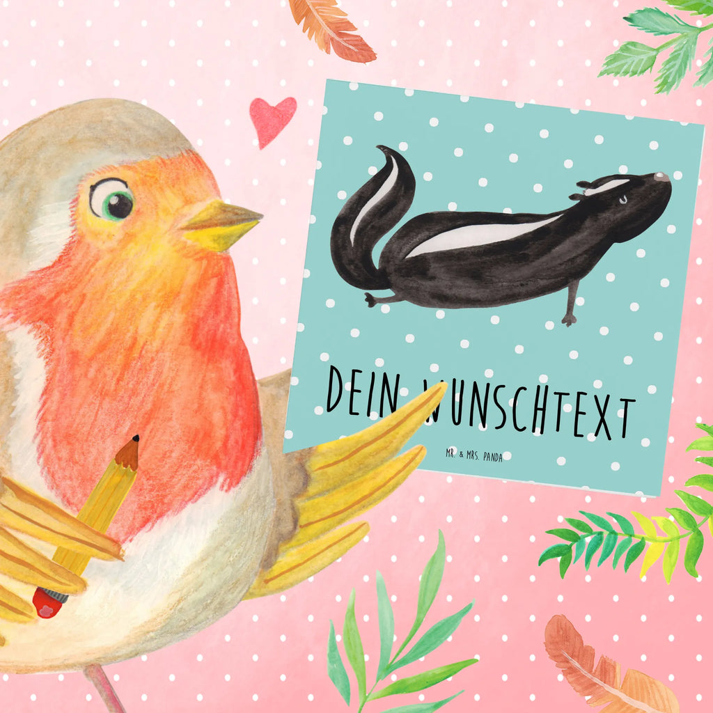 Personalized Deluxe Card skunk yoga Grußkarte selbst gestalten, Personalisierte Hochzeitskarte, Personalisierte Glückwunschkarte, Personalisierte Einladungskarte, Personalisierte Grußkarte, Grußkarte mit Namen, Grußkarte als Geldgeschenk, Grußkarten personalisiert, Personalisiertere Klappkarte, Grußkarte mit persönlichen Nachrichten, Grußkarte selber drucken, Personalisierte Karte, Personalisierte Geburtstagskarte, Stinktier, Skunk, Wildtier, Yoga, Lebe, Raubtier, Liebe, Namaste, Stinki, Lache, Stinker