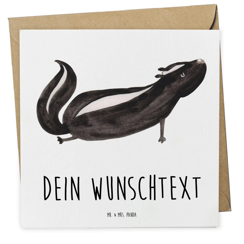 Personalized Deluxe Card skunk yoga Grußkarte selbst gestalten, Personalisierte Hochzeitskarte, Personalisierte Glückwunschkarte, Personalisierte Einladungskarte, Personalisierte Grußkarte, Grußkarte mit Namen, Grußkarte als Geldgeschenk, Grußkarten personalisiert, Personalisiertere Klappkarte, Grußkarte mit persönlichen Nachrichten, Grußkarte selber drucken, Personalisierte Karte, Personalisierte Geburtstagskarte, Stinktier, Skunk, Wildtier, Yoga, Lebe, Raubtier, Liebe, Namaste, Stinki, Lache, Stinker