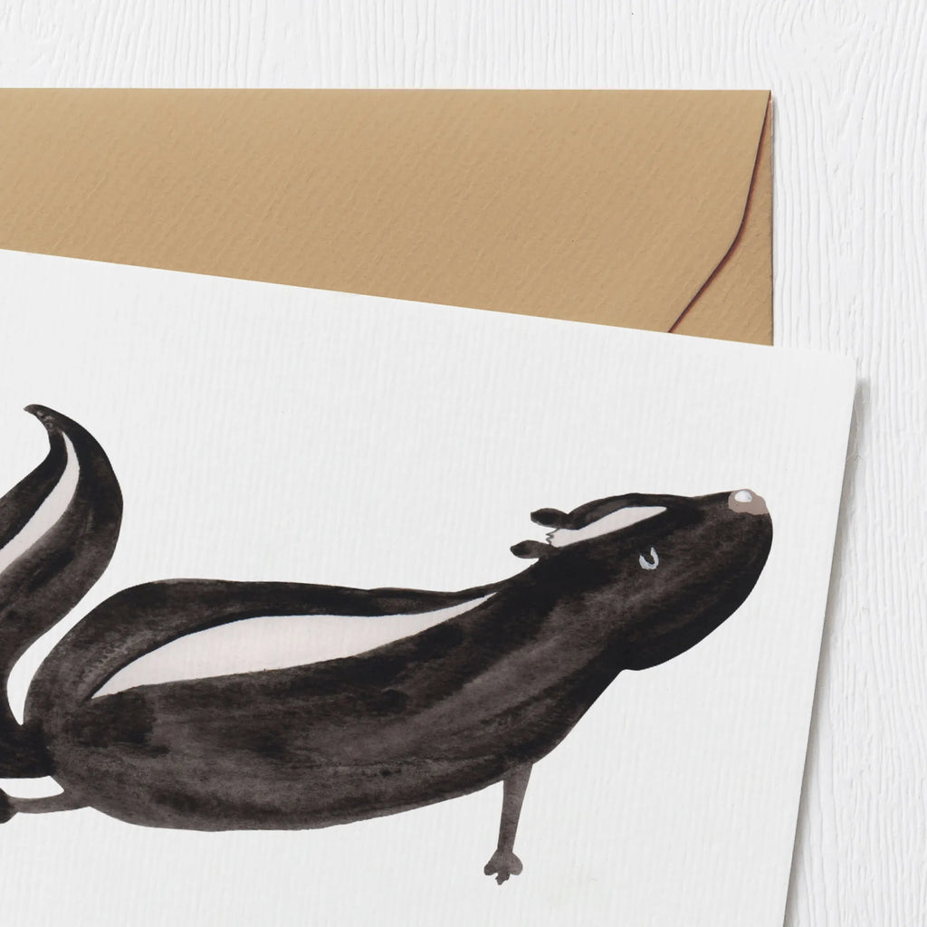 Personalized Deluxe Card skunk yoga Grußkarte selbst gestalten, Personalisierte Hochzeitskarte, Personalisierte Glückwunschkarte, Personalisierte Einladungskarte, Personalisierte Grußkarte, Grußkarte mit Namen, Grußkarte als Geldgeschenk, Grußkarten personalisiert, Personalisiertere Klappkarte, Grußkarte mit persönlichen Nachrichten, Grußkarte selber drucken, Personalisierte Karte, Personalisierte Geburtstagskarte, Stinktier, Skunk, Wildtier, Yoga, Lebe, Raubtier, Liebe, Namaste, Stinki, Lache, Stinker