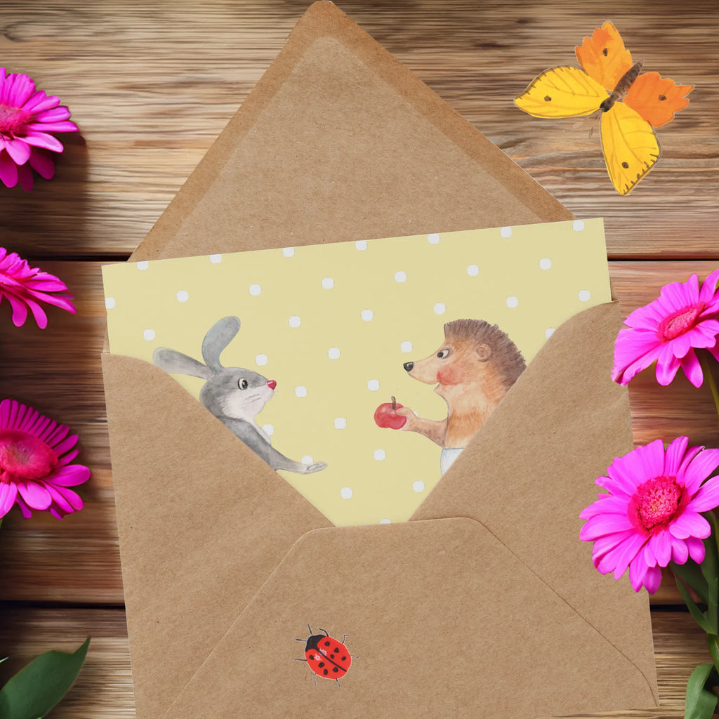 Personalized Deluxe Card Hare Hedgehog Personalisiertere Klappkarte, Personalisierte Glückwunschkarte, Grußkarten personalisiert, Personalisierte Einladungskarte, Grußkarte selbst gestalten, Personalisierte Geburtstagskarte, Personalisierte Grußkarte, Grußkarte selber drucken, Grußkarte als Geldgeschenk, Personalisierte Karte, Personalisierte Hochzeitskarte, Grußkarte mit Namen, Grußkarte mit persönlichen Nachrichten, Tiermotive, Gute Laune, lustige Sprüche, Tiere, Trennungsschmerz, Igel, Igel und Hase, Liebe Spruch, Spruch romantisch, Herzschmerz, Hase, Liebeskummer Geschenk, Trösten
