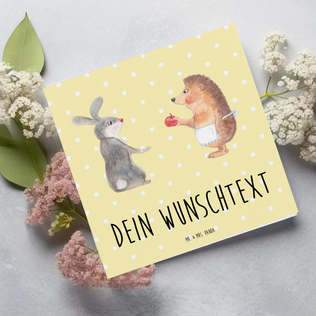 Personalized Deluxe Card Hare Hedgehog Personalisiertere Klappkarte, Personalisierte Glückwunschkarte, Grußkarten personalisiert, Personalisierte Einladungskarte, Grußkarte selbst gestalten, Personalisierte Geburtstagskarte, Personalisierte Grußkarte, Grußkarte selber drucken, Grußkarte als Geldgeschenk, Personalisierte Karte, Personalisierte Hochzeitskarte, Grußkarte mit Namen, Grußkarte mit persönlichen Nachrichten, Tiermotive, Gute Laune, lustige Sprüche, Tiere, Trennungsschmerz, Igel, Igel und Hase, Liebe Spruch, Spruch romantisch, Herzschmerz, Hase, Liebeskummer Geschenk, Trösten