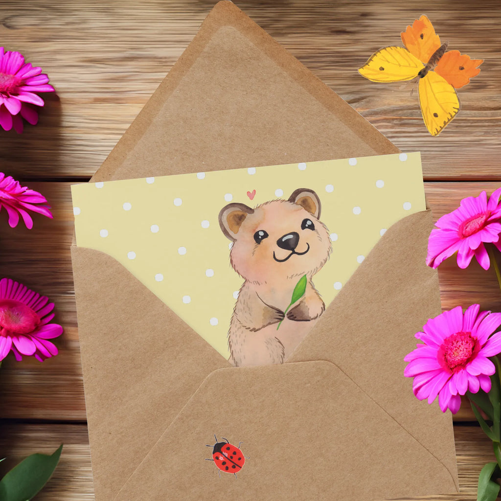 Personalized Deluxe Card Quokka Happy Grußkarte selber drucken, Personalisierte Grußkarte, Personalisierte Karte, Grußkarten personalisiert, Grußkarte mit persönlichen Nachrichten, Personalisierte Geburtstagskarte, Personalisierte Hochzeitskarte, Grußkarte selbst gestalten, Personalisiertere Klappkarte, Personalisierte Einladungskarte, Grußkarte mit Namen, Personalisierte Glückwunschkarte, Grußkarte als Geldgeschenk, Tiermotive, Gute Laune, lustige Sprüche, Tiere, Niedliches Tier, Lustiger Spruch, Quokka, Aufschieberitis, Verschieben, Dinge erledigen