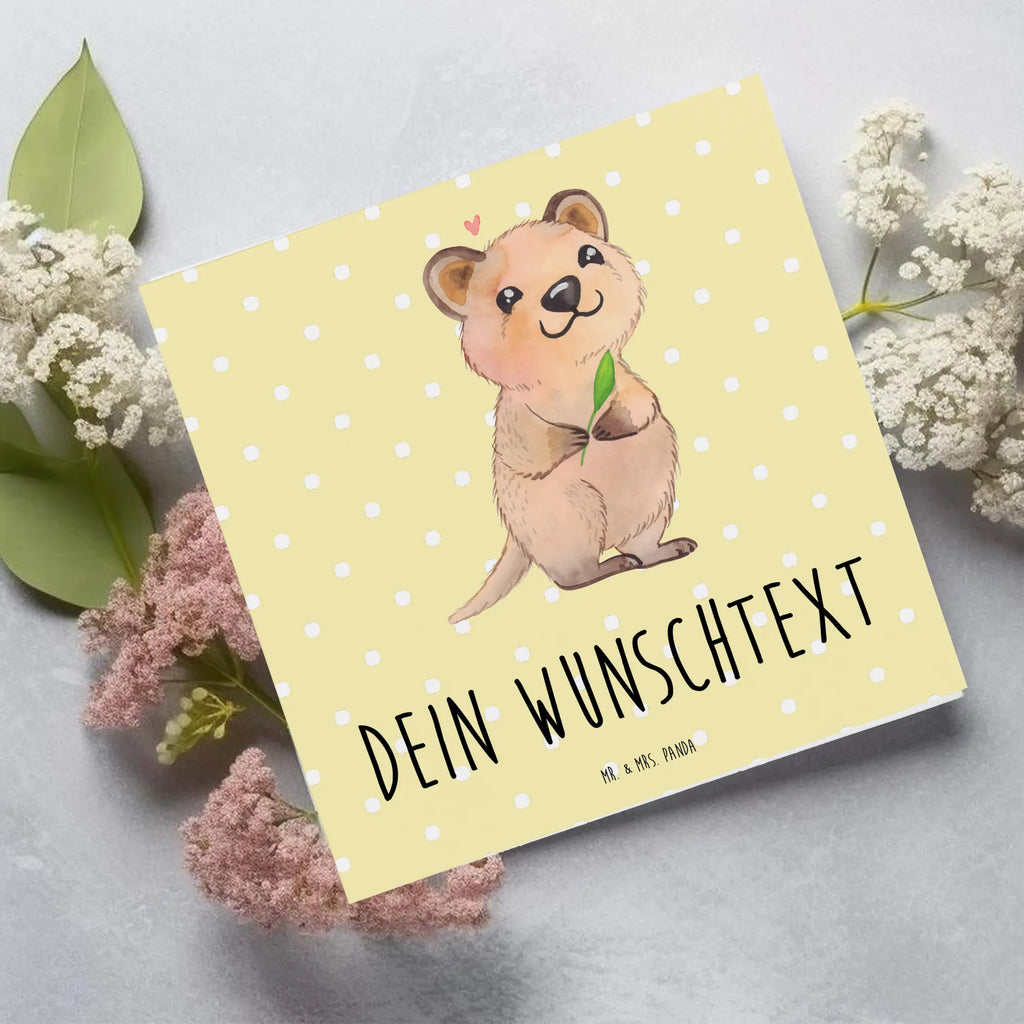 Personalized Deluxe Card Quokka Happy Grußkarte selber drucken, Personalisierte Grußkarte, Personalisierte Karte, Grußkarten personalisiert, Grußkarte mit persönlichen Nachrichten, Personalisierte Geburtstagskarte, Personalisierte Hochzeitskarte, Grußkarte selbst gestalten, Personalisiertere Klappkarte, Personalisierte Einladungskarte, Grußkarte mit Namen, Personalisierte Glückwunschkarte, Grußkarte als Geldgeschenk, Tiermotive, Gute Laune, lustige Sprüche, Tiere, Niedliches Tier, Lustiger Spruch, Quokka, Aufschieberitis, Verschieben, Dinge erledigen