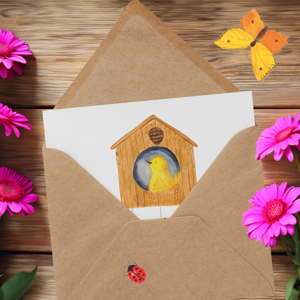Personalized Deluxe Card birdhouse Home Grußkarte mit Namen, Grußkarte als Geldgeschenk, Personalisierte Einladungskarte, Personalisiertere Klappkarte, Grußkarte selbst gestalten, Grußkarte selber drucken, Personalisierte Glückwunschkarte, Grußkarten personalisiert, Grußkarte mit persönlichen Nachrichten, Personalisierte Grußkarte, Personalisierte Hochzeitskarte, Personalisierte Geburtstagskarte, Personalisierte Karte, Tiermotive, Gute Laune, lustige Sprüche, Tiere, Umzug, Hausbau, Vogel, Einzugsgeschenk, Geschenk, Vogelhaus, Home sweet Home, Einzug, Haus