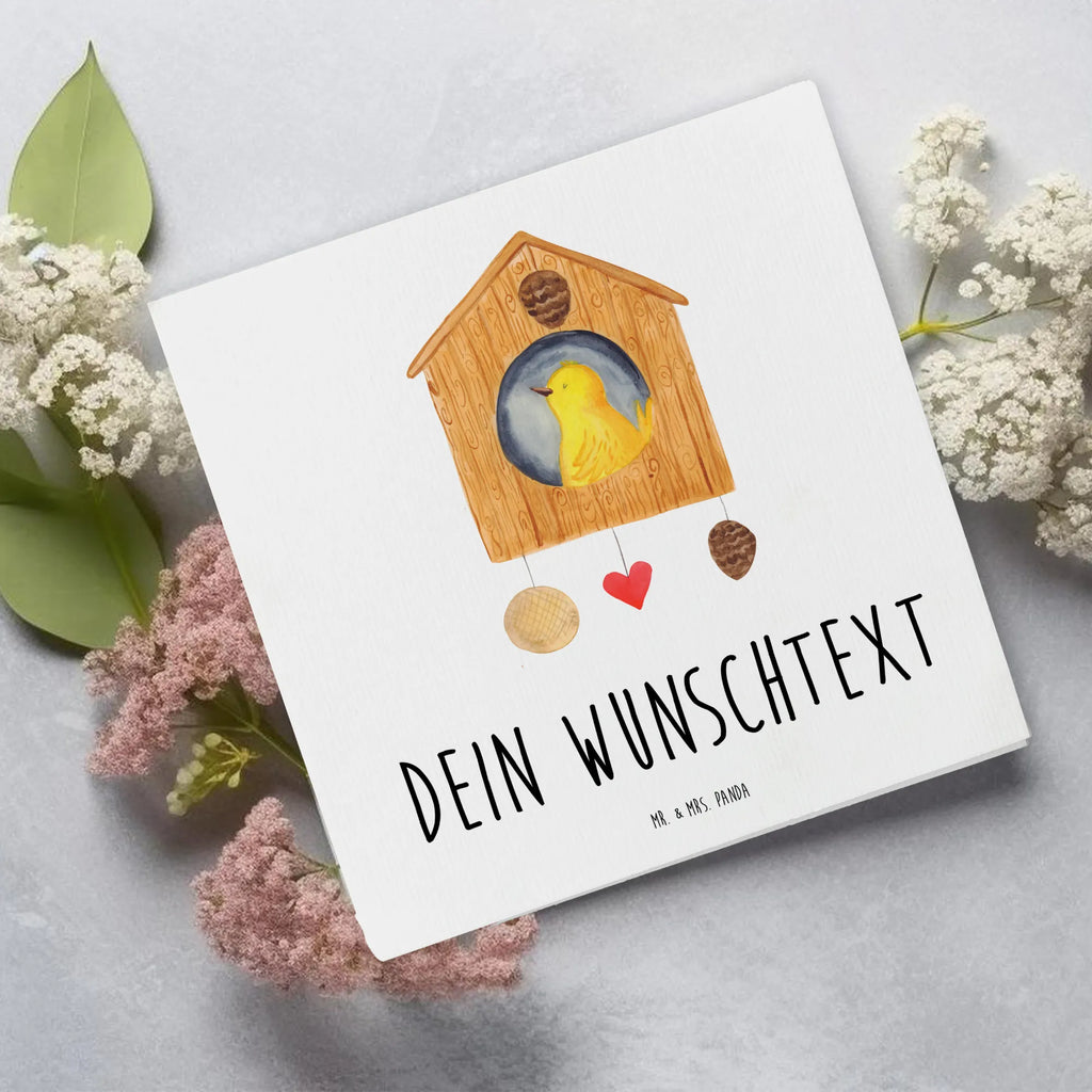 Personalized Deluxe Card birdhouse Home Grußkarte mit Namen, Grußkarte als Geldgeschenk, Personalisierte Einladungskarte, Personalisiertere Klappkarte, Grußkarte selbst gestalten, Grußkarte selber drucken, Personalisierte Glückwunschkarte, Grußkarten personalisiert, Grußkarte mit persönlichen Nachrichten, Personalisierte Grußkarte, Personalisierte Hochzeitskarte, Personalisierte Geburtstagskarte, Personalisierte Karte, Tiermotive, Gute Laune, lustige Sprüche, Tiere, Umzug, Hausbau, Vogel, Einzugsgeschenk, Geschenk, Vogelhaus, Home sweet Home, Einzug, Haus