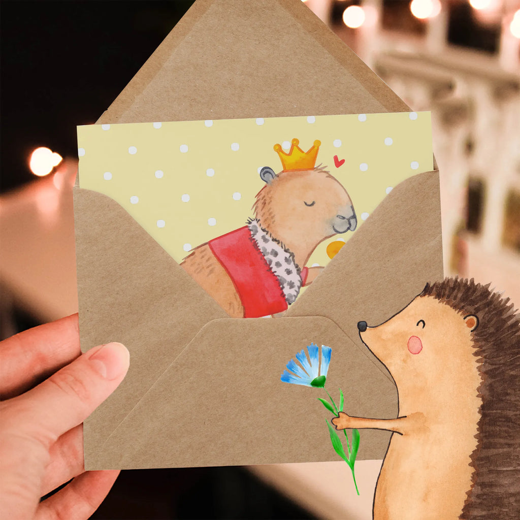 Personalized Deluxe Card Capybara King Personalisierte Einladungskarte, Personalisierte Hochzeitskarte, Personalisierte Glückwunschkarte, Personalisierte Karte, Grußkarte mit Namen, Grußkarte mit persönlichen Nachrichten, Grußkarten personalisiert, Grußkarte selbst gestalten, Personalisierte Geburtstagskarte, Grußkarte selber drucken, Personalisierte Grußkarte, Grußkarte als Geldgeschenk, Personalisiertere Klappkarte, Tiermotive, Gute Laune, lustige Sprüche, Tiere, König, Capybara