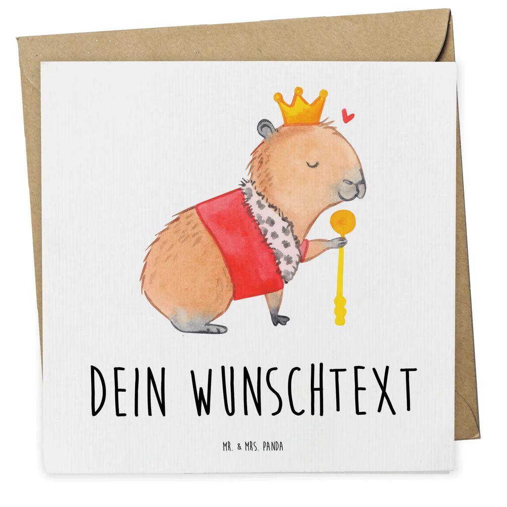 Personalized Deluxe Card Capybara King Personalisierte Einladungskarte, Personalisierte Hochzeitskarte, Personalisierte Glückwunschkarte, Personalisierte Karte, Grußkarte mit Namen, Grußkarte mit persönlichen Nachrichten, Grußkarten personalisiert, Grußkarte selbst gestalten, Personalisierte Geburtstagskarte, Grußkarte selber drucken, Personalisierte Grußkarte, Grußkarte als Geldgeschenk, Personalisiertere Klappkarte, Tiermotive, Gute Laune, lustige Sprüche, Tiere, König, Capybara
