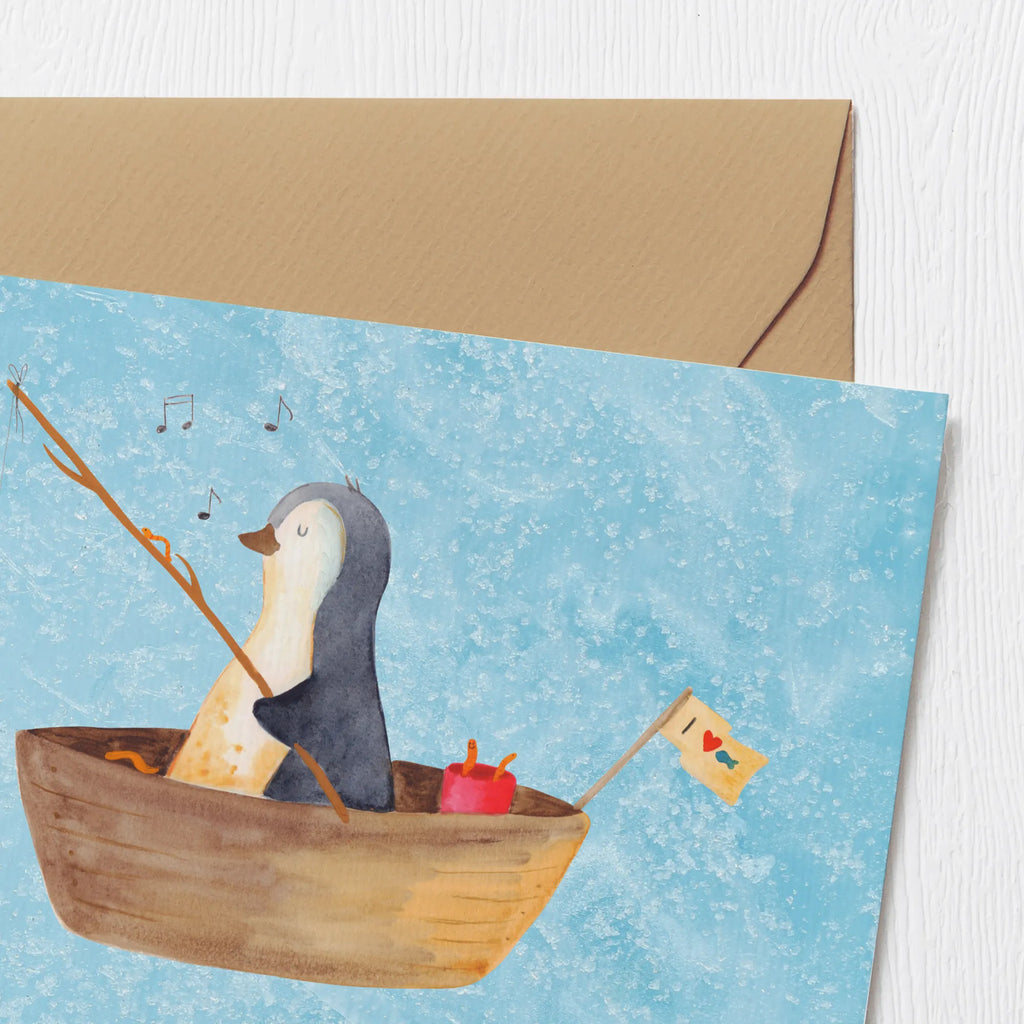 Personalized Deluxe Card Penguin fishing boat Grußkarte selbst gestalten, Grußkarte mit persönlichen Nachrichten, Grußkarte selber drucken, Personalisierte Grußkarte, Personalisiertere Klappkarte, Grußkarten personalisiert, Grußkarte mit Namen, Personalisierte Glückwunschkarte, Grußkarte als Geldgeschenk, Personalisierte Karte, Personalisierte Hochzeitskarte, Personalisierte Geburtstagskarte, Personalisierte Einladungskarte, Pinguin, Boot, Leben, Pinguine, Neustart, Neuanfang, Trennung, genießen, Motivation, Angelboot, Scheidung, Geschenkidee Liebeskummer, Lebenslust, Angeln
