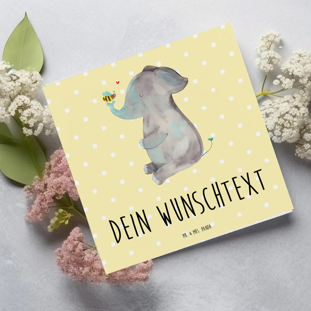 Personalized Deluxe Card elephant bee Grußkarte als Geldgeschenk, Grußkarte selbst gestalten, Personalisierte Karte, Personalisiertere Klappkarte, Personalisierte Grußkarte, Grußkarte selber drucken, Grußkarte mit persönlichen Nachrichten, Personalisierte Geburtstagskarte, Grußkarten personalisiert, Personalisierte Hochzeitskarte, Grußkarte mit Namen, Personalisierte Einladungskarte, Personalisierte Glückwunschkarte, Tiermotive, Gute Laune, lustige Sprüche, Tiere, Elefant, Liebesbeweis, Heiratsantrag, Liebesgeschenk, Hochzeitsgeschenk, Liebesspruch, Jahrestag, Biene, Liebe