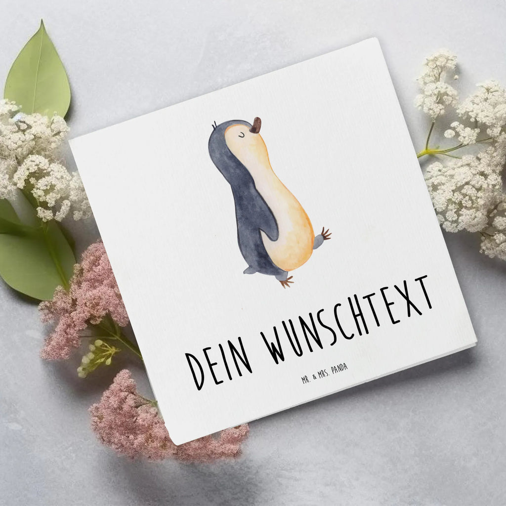 Personalized Deluxe Card Penguin march Grußkarte mit persönlichen Nachrichten, Grußkarte als Geldgeschenk, Grußkarte selbst gestalten, Personalisierte Karte, Personalisierte Glückwunschkarte, Personalisierte Einladungskarte, Grußkarte mit Namen, Personalisierte Grußkarte, Personalisierte Hochzeitskarte, Personalisierte Geburtstagskarte, Personalisiertere Klappkarte, Grußkarte selber drucken, Grußkarten personalisiert, Pinguin, Schwester, Bruder, Pinguine, Frühaufsteher, Langschläfer, Familie