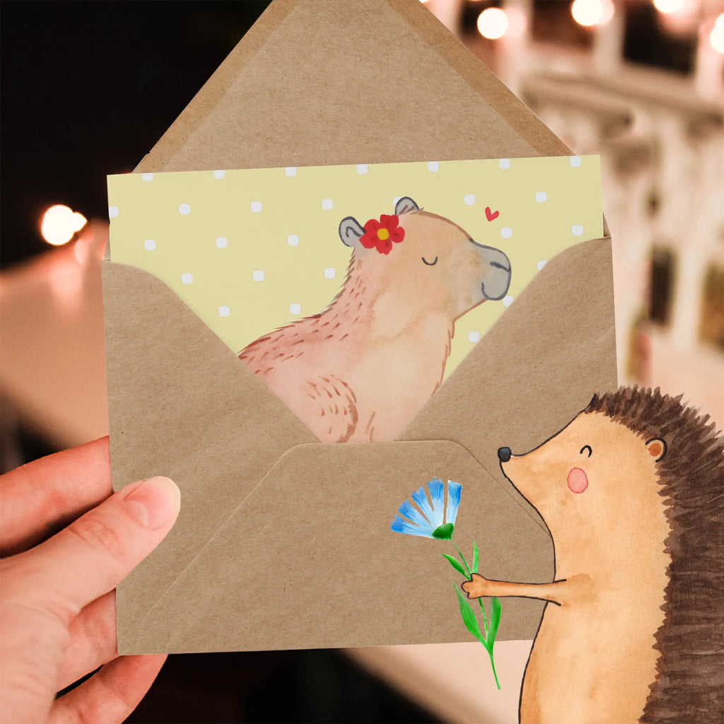 Personalized Deluxe Card Capybara flower Grußkarte selber drucken, Personalisierte Grußkarte, Personalisiertere Klappkarte, Grußkarte selbst gestalten, Personalisierte Hochzeitskarte, Grußkarten personalisiert, Grußkarte als Geldgeschenk, Grußkarte mit Namen, Personalisierte Glückwunschkarte, Grußkarte mit persönlichen Nachrichten, Personalisierte Geburtstagskarte, Personalisierte Einladungskarte, Personalisierte Karte, Tiermotive, Gute Laune, lustige Sprüche, Tiere, Capybara
