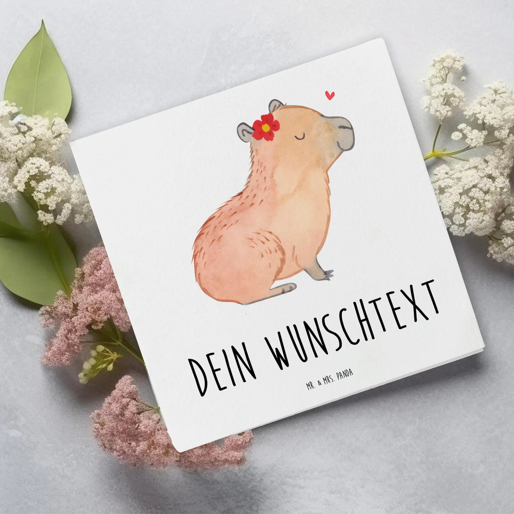 Personalized Deluxe Card Capybara flower Grußkarte selber drucken, Personalisierte Grußkarte, Personalisiertere Klappkarte, Grußkarte selbst gestalten, Personalisierte Hochzeitskarte, Grußkarten personalisiert, Grußkarte als Geldgeschenk, Grußkarte mit Namen, Personalisierte Glückwunschkarte, Grußkarte mit persönlichen Nachrichten, Personalisierte Geburtstagskarte, Personalisierte Einladungskarte, Personalisierte Karte, Tiermotive, Gute Laune, lustige Sprüche, Tiere, Capybara