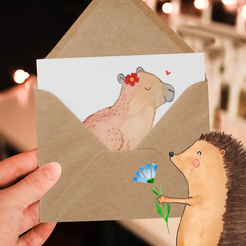 Personalized Deluxe Card Capybara flower Grußkarte selber drucken, Personalisierte Grußkarte, Personalisiertere Klappkarte, Grußkarte selbst gestalten, Personalisierte Hochzeitskarte, Grußkarten personalisiert, Grußkarte als Geldgeschenk, Grußkarte mit Namen, Personalisierte Glückwunschkarte, Grußkarte mit persönlichen Nachrichten, Personalisierte Geburtstagskarte, Personalisierte Einladungskarte, Personalisierte Karte, Tiermotive, Gute Laune, lustige Sprüche, Tiere, Capybara