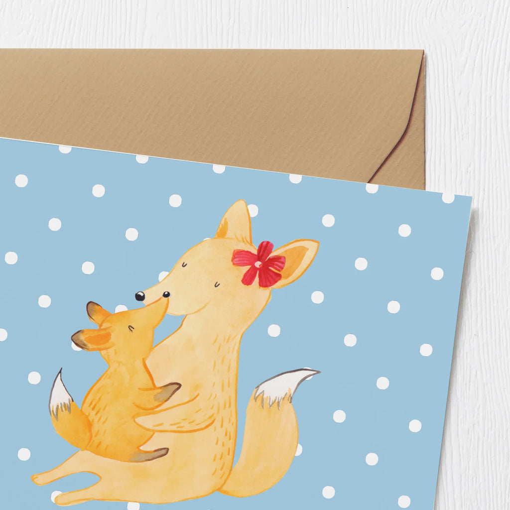 Personalized Deluxe Card Fox mummy Personalisiertere Klappkarte, Personalisierte Einladungskarte, Personalisierte Glückwunschkarte, Grußkarten personalisiert, Personalisierte Grußkarte, Grußkarte mit Namen, Grußkarte selber drucken, Personalisierte Geburtstagskarte, Personalisierte Hochzeitskarte, Grußkarte mit persönlichen Nachrichten, Personalisierte Karte, Grußkarte als Geldgeschenk, Grußkarte selbst gestalten, Familie, Vatertag, Muttertag, Bruder, Schwester, Mama, Papa, Oma, Opa, Mutter, Tochter, Geschenk, Beste Tochter, Lieblingstochter