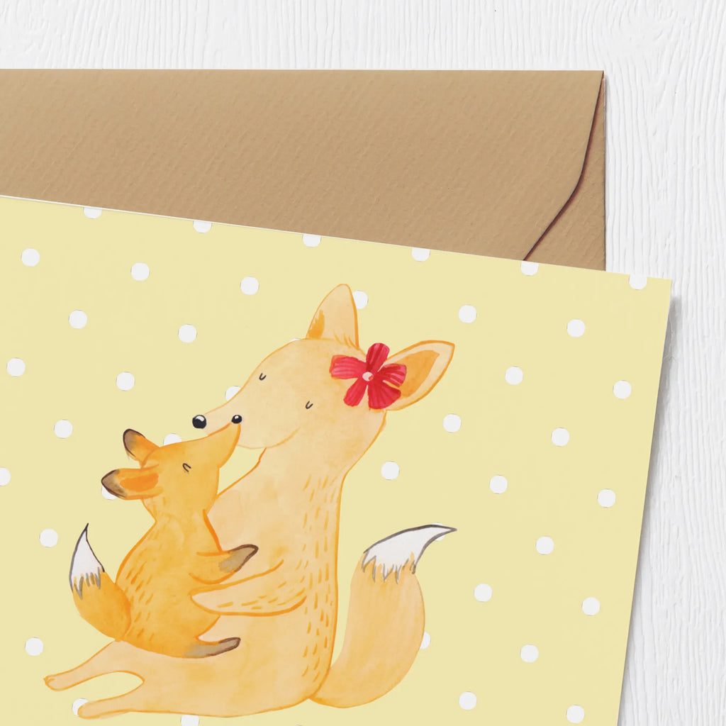 Personalized Deluxe Card Fox mummy Personalisiertere Klappkarte, Personalisierte Einladungskarte, Personalisierte Glückwunschkarte, Grußkarten personalisiert, Personalisierte Grußkarte, Grußkarte mit Namen, Grußkarte selber drucken, Personalisierte Geburtstagskarte, Personalisierte Hochzeitskarte, Grußkarte mit persönlichen Nachrichten, Personalisierte Karte, Grußkarte als Geldgeschenk, Grußkarte selbst gestalten, Familie, Vatertag, Muttertag, Bruder, Schwester, Mama, Papa, Oma, Opa, Mutter, Tochter, Geschenk, Beste Tochter, Lieblingstochter