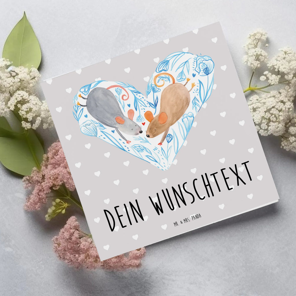 Personalized Deluxe Card Mice heart Personalisierte Einladungskarte, Personalisiertere Klappkarte, Grußkarte mit persönlichen Nachrichten, Personalisierte Hochzeitskarte, Personalisierte Karte, Grußkarte selber drucken, Grußkarte selbst gestalten, Personalisierte Geburtstagskarte, Grußkarten personalisiert, Personalisierte Glückwunschkarte, Grußkarte als Geldgeschenk, Grußkarte mit Namen, Personalisierte Grußkarte, Liebe, Partner, Freund, Freundin, Ehemann, Ehefrau, Heiraten, Verlobung, Heiratsantrag, Liebesgeschenk, Jahrestag, Hocheitstag, Mäuse, Maus, Gemeinsamkeit, Liebesbeweis, Hochzeit, Lieblingsmensch, Geschenk für zwei, Liebesbotschaft, Love