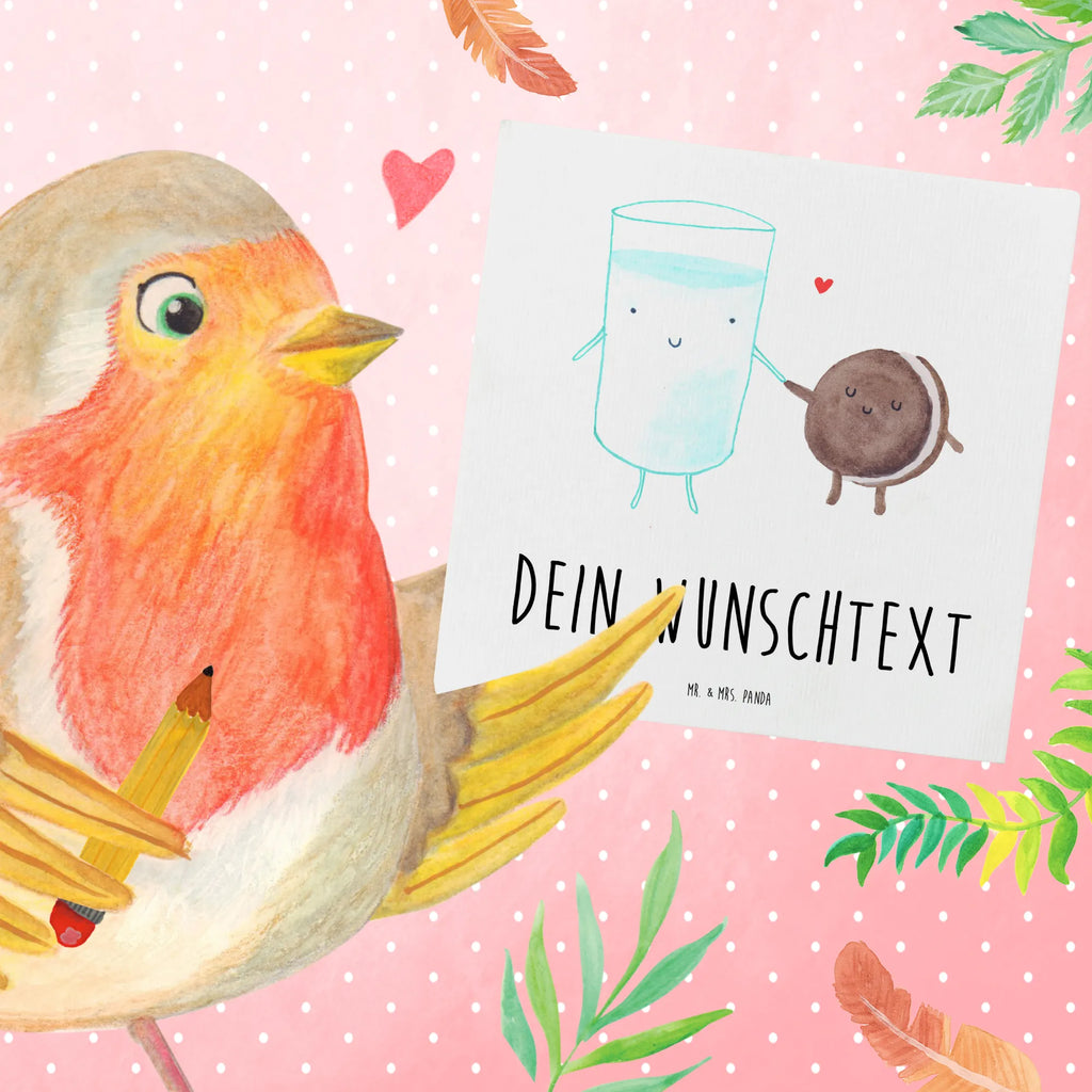 Personalized Deluxe Card milk biscuit Personalisierte Einladungskarte, Personalisierte Karte, Grußkarte als Geldgeschenk, Grußkarte mit persönlichen Nachrichten, Grußkarten personalisiert, Grußkarte selbst gestalten, Grußkarte mit Namen, Personalisierte Glückwunschkarte, Personalisierte Geburtstagskarte, Grußkarte selber drucken, Personalisierte Hochzeitskarte, Personalisiertere Klappkarte, Personalisierte Grußkarte, Tiermotive, Gute Laune, lustige Sprüche, Tiere, Motiv süß, perfektes Paar, romantisch, Einladung Frühstück, Milch, Kekse, Kaffee, Keks, Cookie, Milk