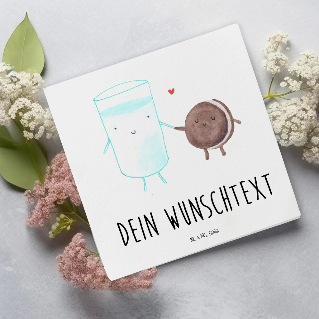 Personalized Deluxe Card milk biscuit Personalisierte Einladungskarte, Personalisierte Karte, Grußkarte als Geldgeschenk, Grußkarte mit persönlichen Nachrichten, Grußkarten personalisiert, Grußkarte selbst gestalten, Grußkarte mit Namen, Personalisierte Glückwunschkarte, Personalisierte Geburtstagskarte, Grußkarte selber drucken, Personalisierte Hochzeitskarte, Personalisiertere Klappkarte, Personalisierte Grußkarte, Tiermotive, Gute Laune, lustige Sprüche, Tiere, Motiv süß, perfektes Paar, romantisch, Einladung Frühstück, Milch, Kekse, Kaffee, Keks, Cookie, Milk