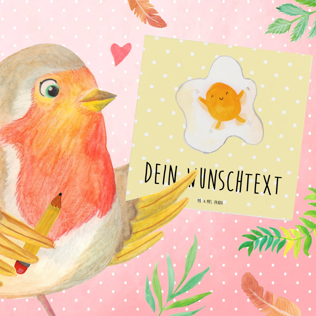Personalized Deluxe Card Fried egg egg Personalisierte Glückwunschkarte, Personalisiertere Klappkarte, Grußkarte selbst gestalten, Grußkarte als Geldgeschenk, Grußkarte mit persönlichen Nachrichten, Grußkarte selber drucken, Personalisierte Hochzeitskarte, Personalisierte Geburtstagskarte, Personalisierte Karte, Personalisierte Grußkarte, Grußkarte mit Namen, Grußkarten personalisiert, Personalisierte Einladungskarte, Tiermotive, Gute Laune, lustige Sprüche, Tiere, Glücklich, Tag, Ei, Schön, Liebe, Spiegelei