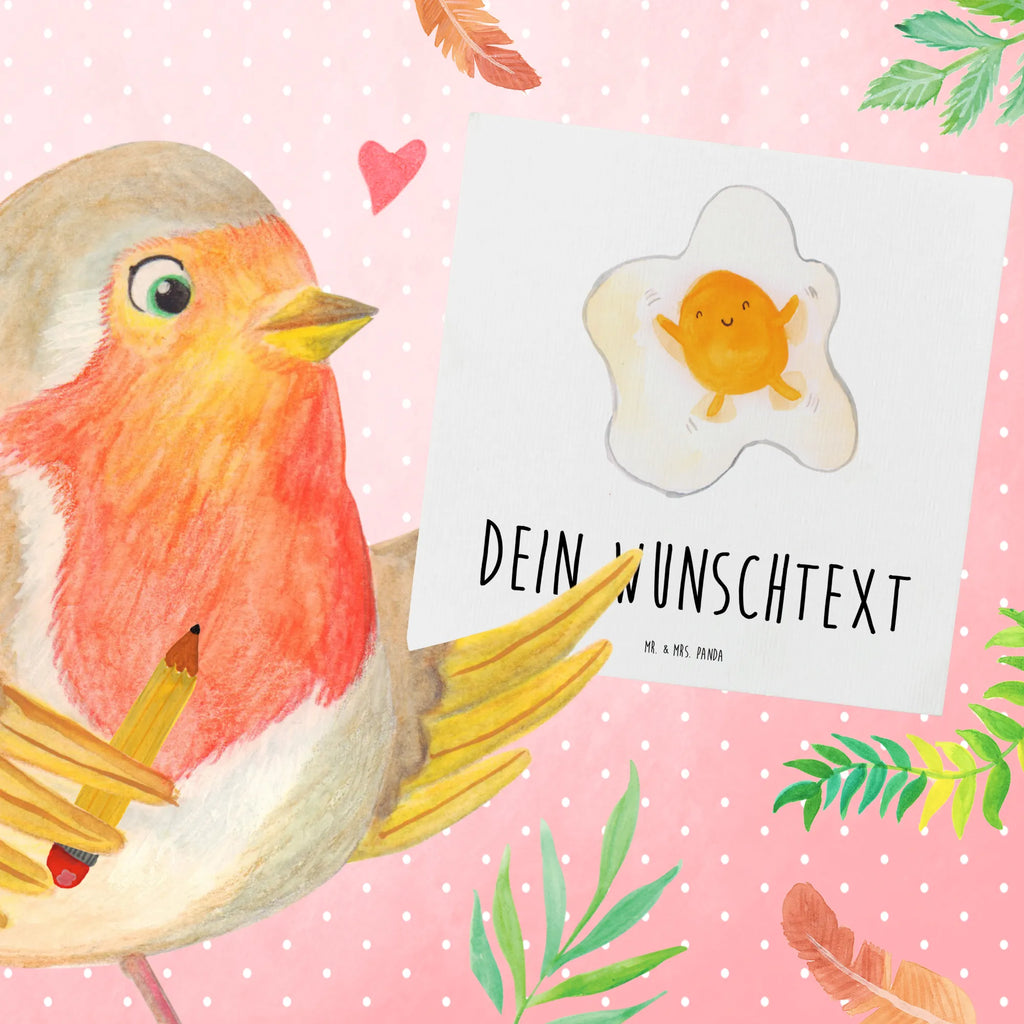 Personalized Deluxe Card Fried egg egg Personalisierte Glückwunschkarte, Personalisiertere Klappkarte, Grußkarte selbst gestalten, Grußkarte als Geldgeschenk, Grußkarte mit persönlichen Nachrichten, Grußkarte selber drucken, Personalisierte Hochzeitskarte, Personalisierte Geburtstagskarte, Personalisierte Karte, Personalisierte Grußkarte, Grußkarte mit Namen, Grußkarten personalisiert, Personalisierte Einladungskarte, Tiermotive, Gute Laune, lustige Sprüche, Tiere, Glücklich, Tag, Ei, Schön, Liebe, Spiegelei