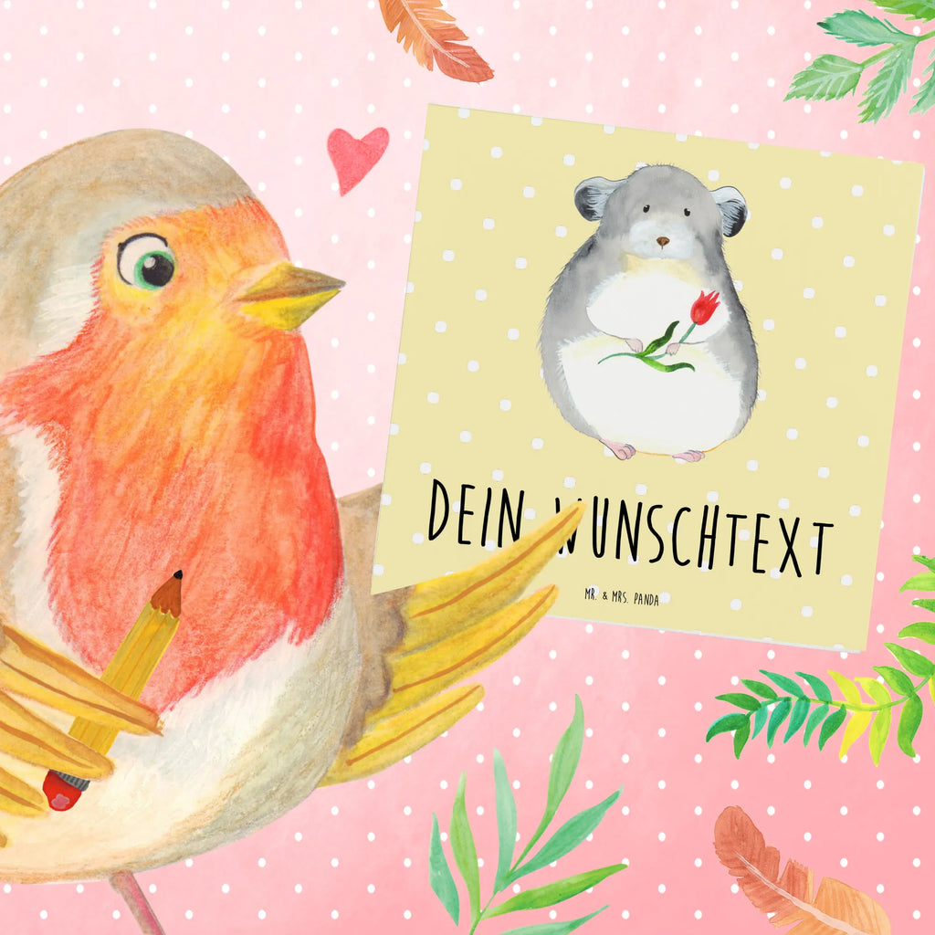 Personalized Deluxe Card chinchilla flower Grußkarte mit Namen, Grußkarte als Geldgeschenk, Grußkarte mit persönlichen Nachrichten, Personalisierte Hochzeitskarte, Personalisierte Geburtstagskarte, Personalisierte Glückwunschkarte, Personalisierte Einladungskarte, Personalisierte Grußkarte, Personalisiertere Klappkarte, Grußkarten personalisiert, Grußkarte selber drucken, Grußkarte selbst gestalten, Personalisierte Karte, Tiermotive, Gute Laune, lustige Sprüche, Tiere, Depressionen, Liebeskummer, Kummer, Chinchillas, Büro, Chinchilla, Glücklichsein, traurig sein, Chaos, Büroalltag