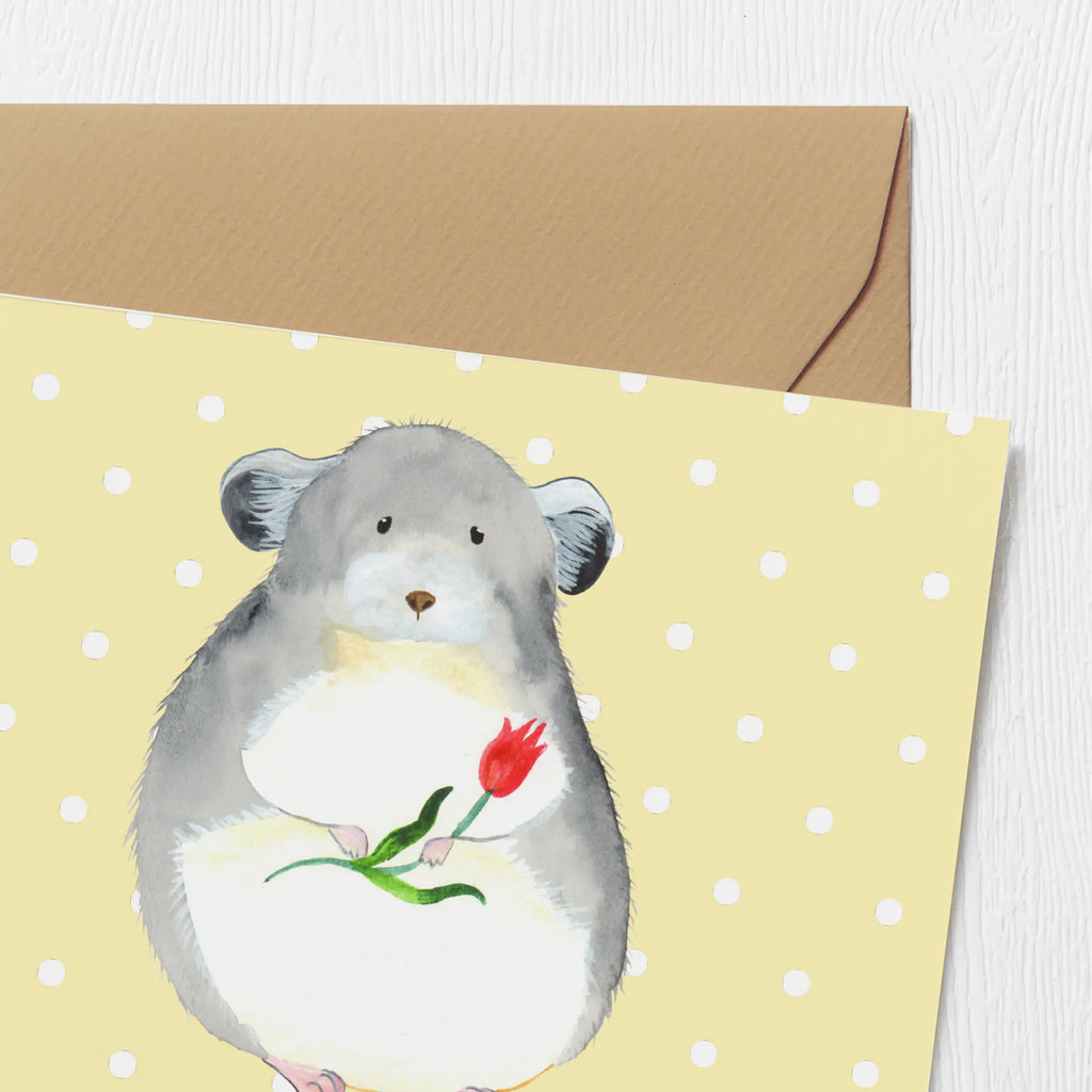 Personalized Deluxe Card chinchilla flower Grußkarte mit Namen, Grußkarte als Geldgeschenk, Grußkarte mit persönlichen Nachrichten, Personalisierte Hochzeitskarte, Personalisierte Geburtstagskarte, Personalisierte Glückwunschkarte, Personalisierte Einladungskarte, Personalisierte Grußkarte, Personalisiertere Klappkarte, Grußkarten personalisiert, Grußkarte selber drucken, Grußkarte selbst gestalten, Personalisierte Karte, Tiermotive, Gute Laune, lustige Sprüche, Tiere, Depressionen, Liebeskummer, Kummer, Chinchillas, Büro, Chinchilla, Glücklichsein, traurig sein, Chaos, Büroalltag
