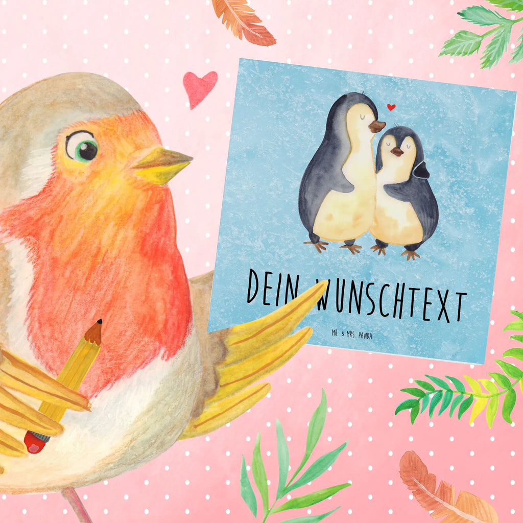 Personalized Deluxe Card Penguin embrace Personalisierte Einladungskarte, Grußkarten personalisiert, Personalisierte Geburtstagskarte, Grußkarte mit persönlichen Nachrichten, Personalisierte Karte, Grußkarte selber drucken, Personalisiertere Klappkarte, Personalisierte Glückwunschkarte, Grußkarte selbst gestalten, Grußkarte mit Namen, Personalisierte Hochzeitskarte, Grußkarte als Geldgeschenk, Personalisierte Grußkarte, Pinguin, Jahrestag, Hochzeitstag, Liebe, Hochzeitsgeschenk, Liebespaar, Verlobung, Liebesgeschenk, Liebesbeweis, Hochzeit