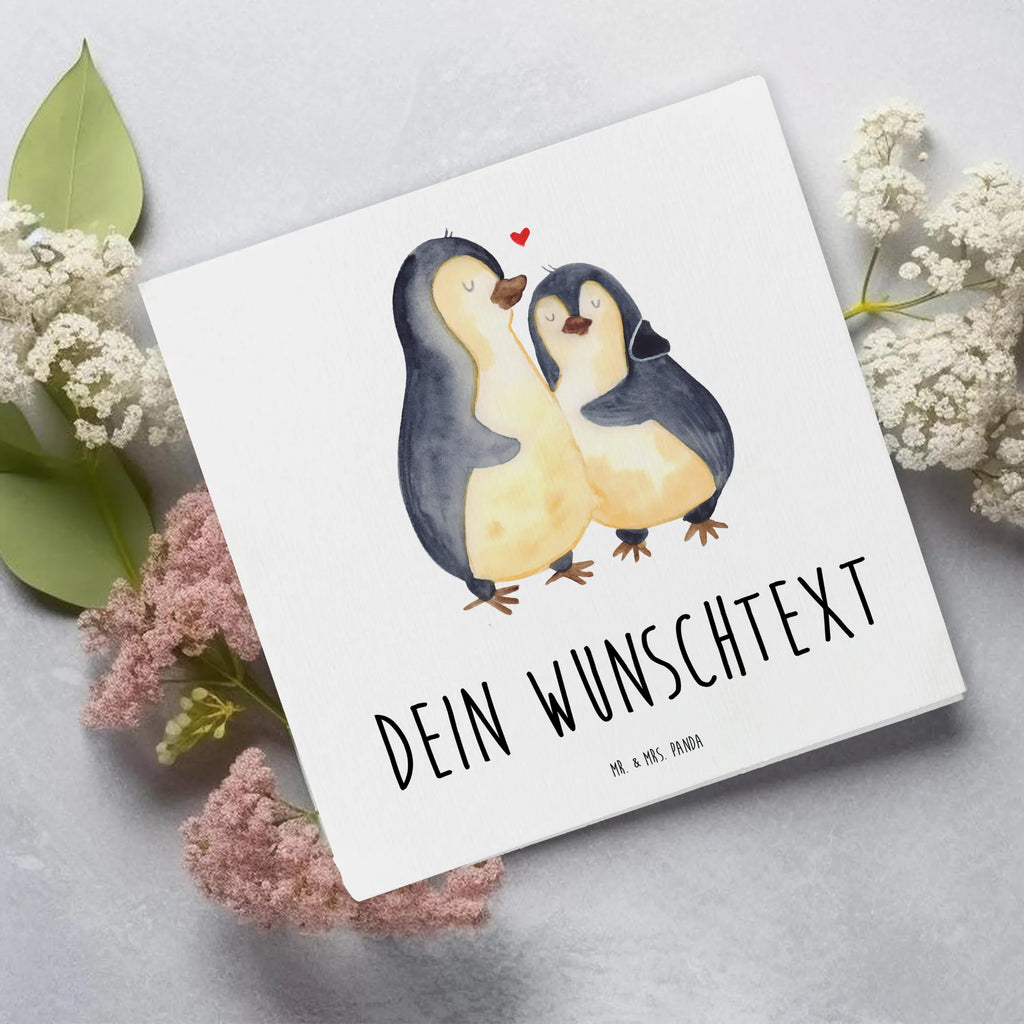 Personalized Deluxe Card Penguin embrace Personalisierte Einladungskarte, Grußkarten personalisiert, Personalisierte Geburtstagskarte, Grußkarte mit persönlichen Nachrichten, Personalisierte Karte, Grußkarte selber drucken, Personalisiertere Klappkarte, Personalisierte Glückwunschkarte, Grußkarte selbst gestalten, Grußkarte mit Namen, Personalisierte Hochzeitskarte, Grußkarte als Geldgeschenk, Personalisierte Grußkarte, Pinguin, Jahrestag, Hochzeitstag, Liebe, Hochzeitsgeschenk, Liebespaar, Verlobung, Liebesgeschenk, Liebesbeweis, Hochzeit